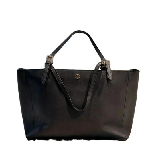 Tory Burch Tote Handbag Navy Blue Robinson - Picture 3 of 12